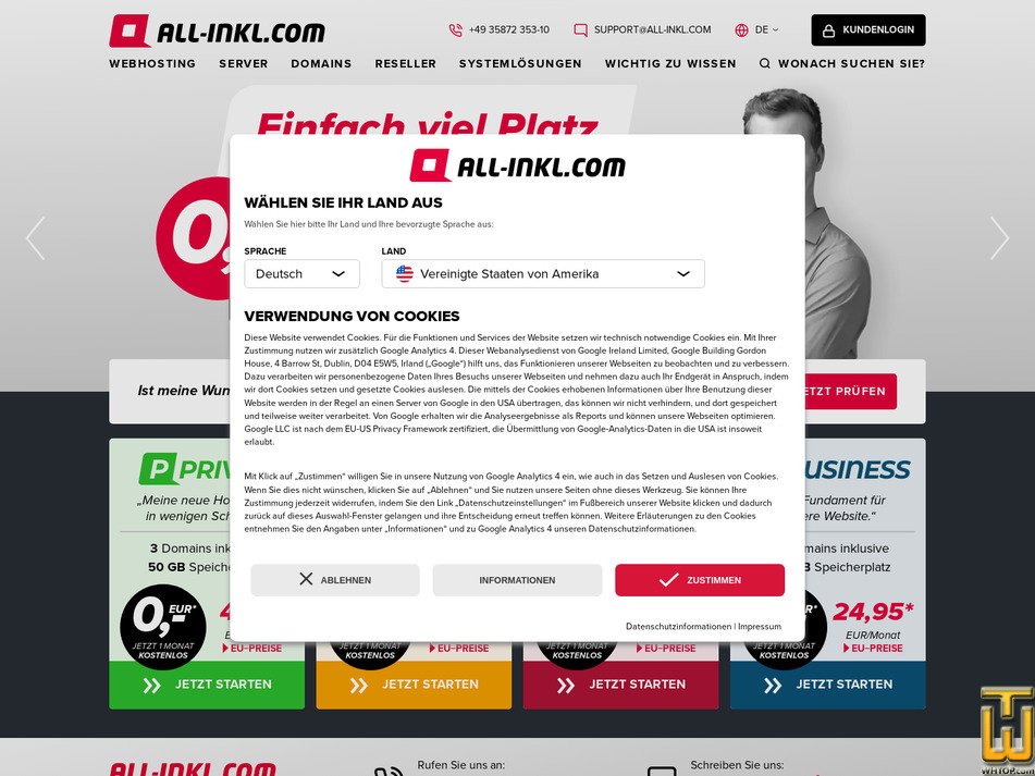 all-inkl.com Bildschirmfoto
