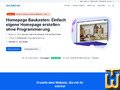 Bildschirmfoto von Website Builder Premium von checkdomain.de