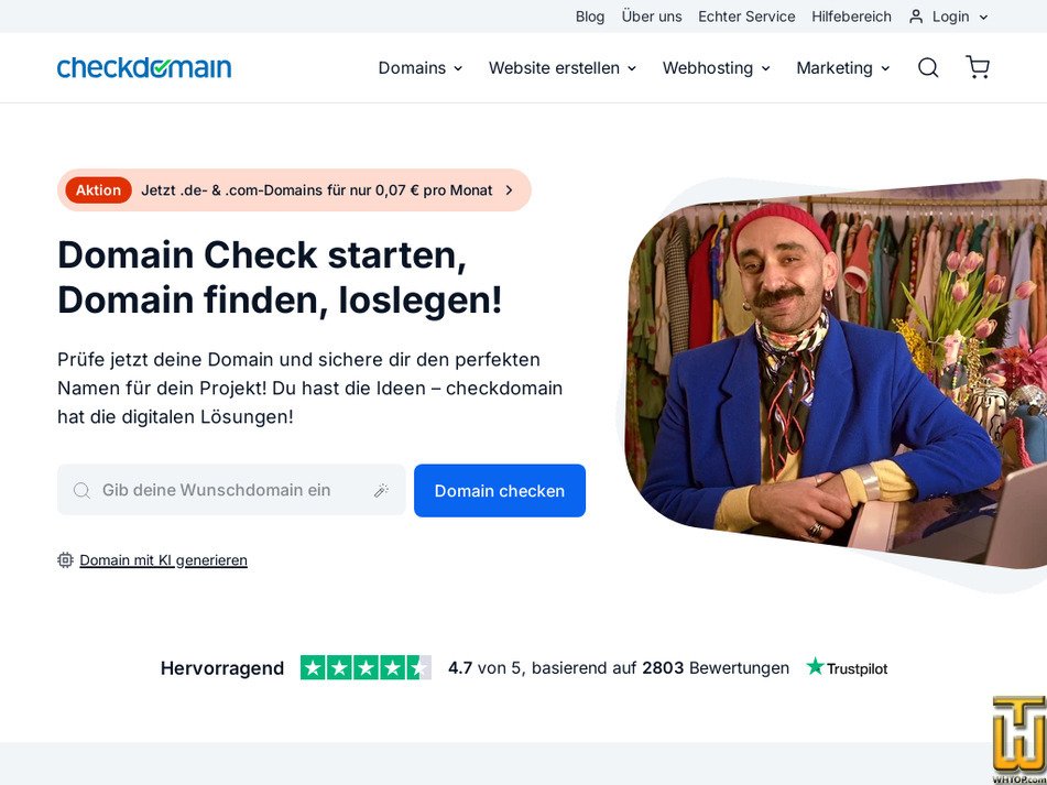 Aufgenommen am 6 Januar, 2026 checkdomain.de Bildschirmfoto