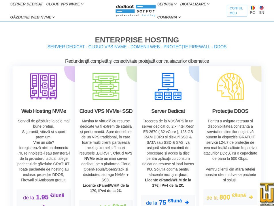 dedicatserver.ro screenshot