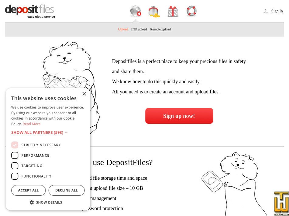 dfiles.com screenshot