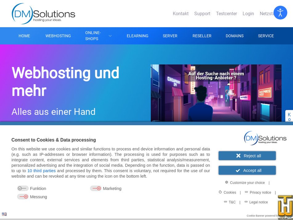 dmsolutions.de Bildschirmfoto