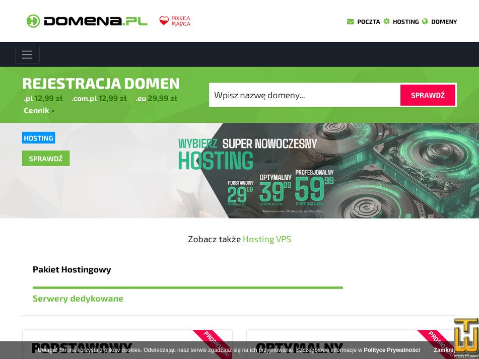 domena.pl zrzut ekranu