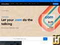 screenshot of .COM from dreamhost.com