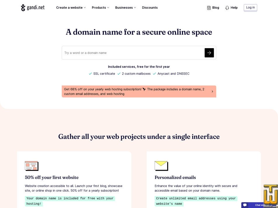 Pris sur 16 janvier, 2026 gandi.net capture d'écran