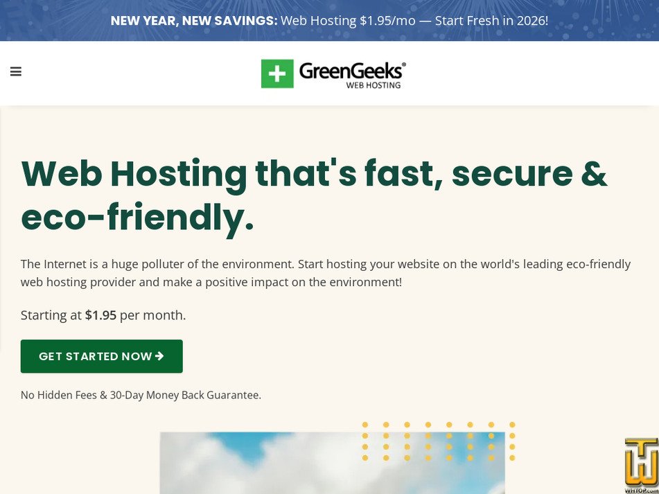 Taken on 6 January, 2026 greengeeks.com screenshot