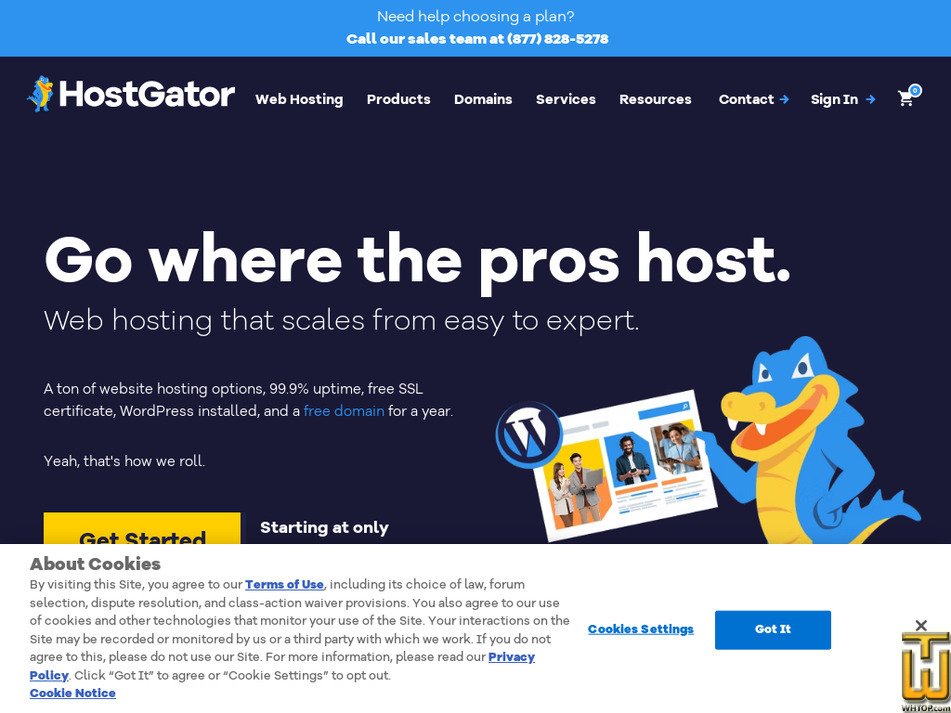 hostgator.com screenshot
