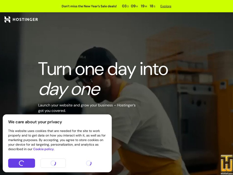 hostinger.com screenshot