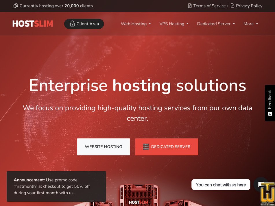 hostslim.eu screenshot