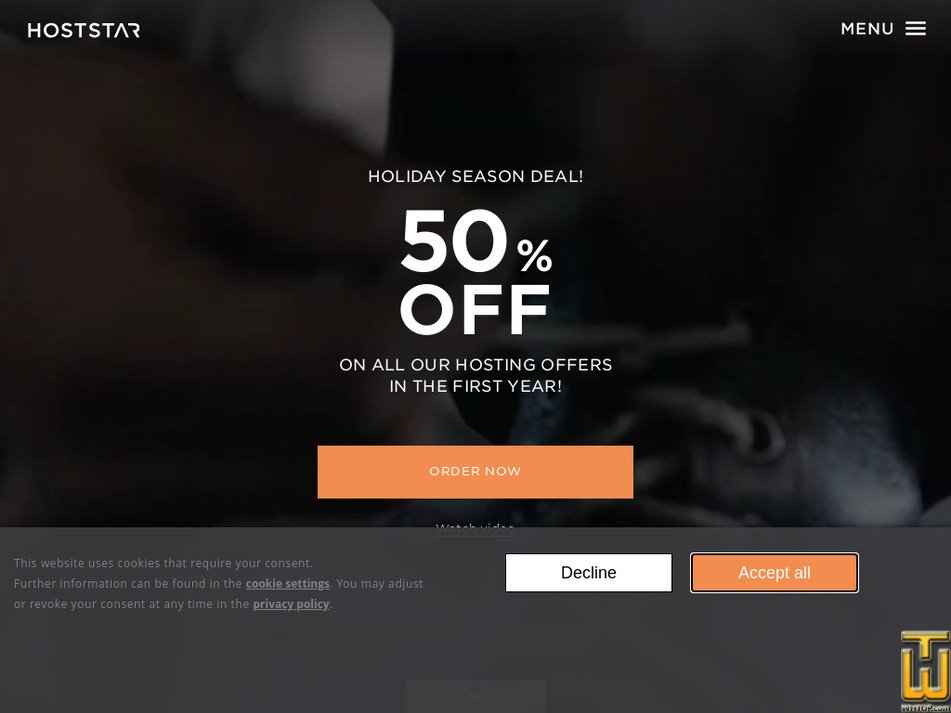 hoststar.ch screenshot