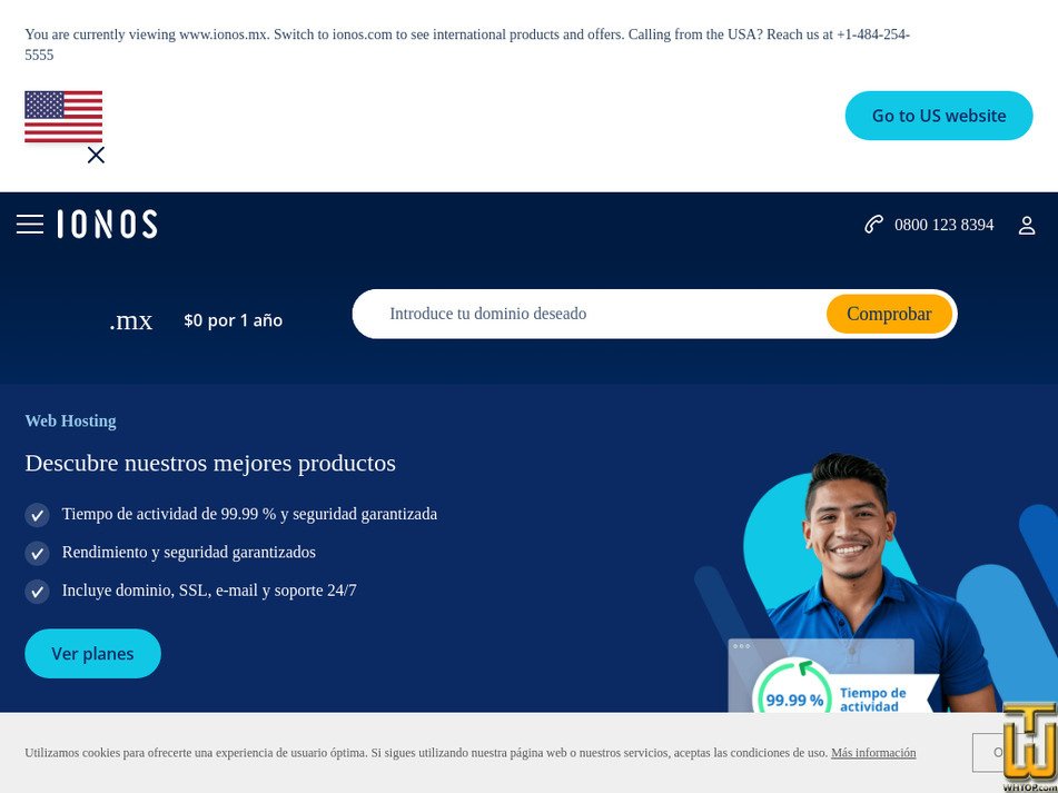 ionos.mx captura de pantalla