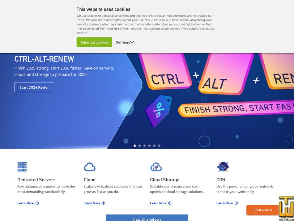 leaseweb.com screenshot