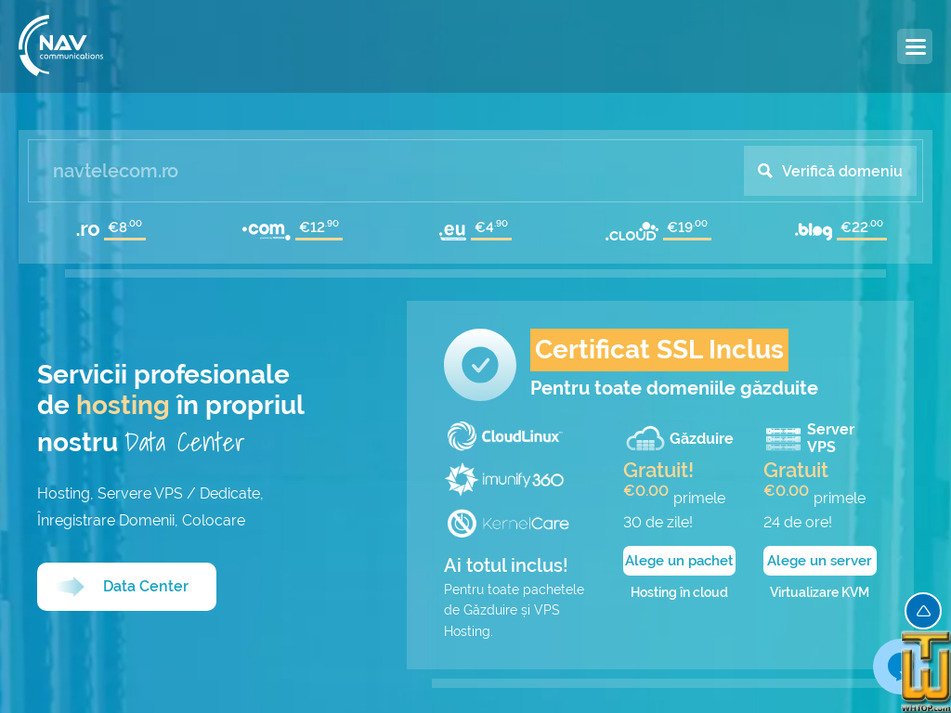 nav.ro captură ecran