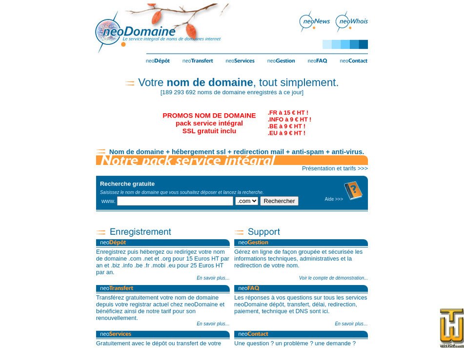 neodomaine.com capture d'écran