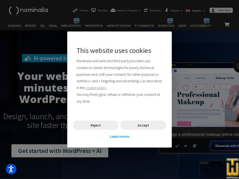 nominalia.com captura de pantalla