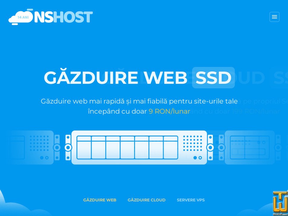 nshost.ro captură ecran