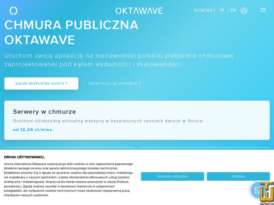 oktawave.com screenshot