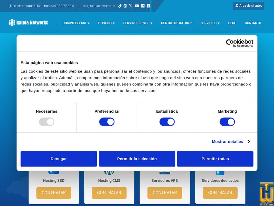 raiolanetworks.com captura de pantalla