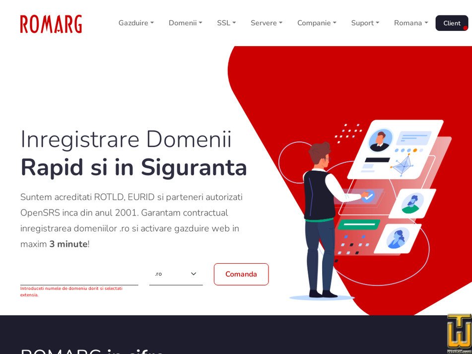 romarg.ro captură ecran
