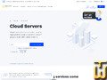 screenshot of Cloud Servers - 1CPU 1GB RAM 50Mbps 25GB SSD from serverspace.io