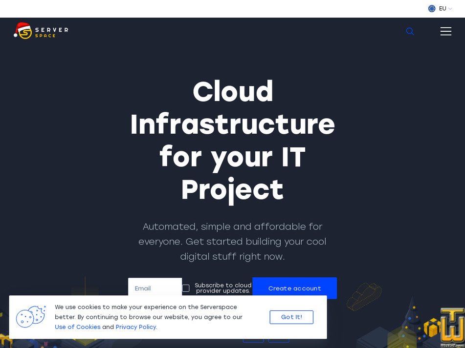 serverspace.io screenshot