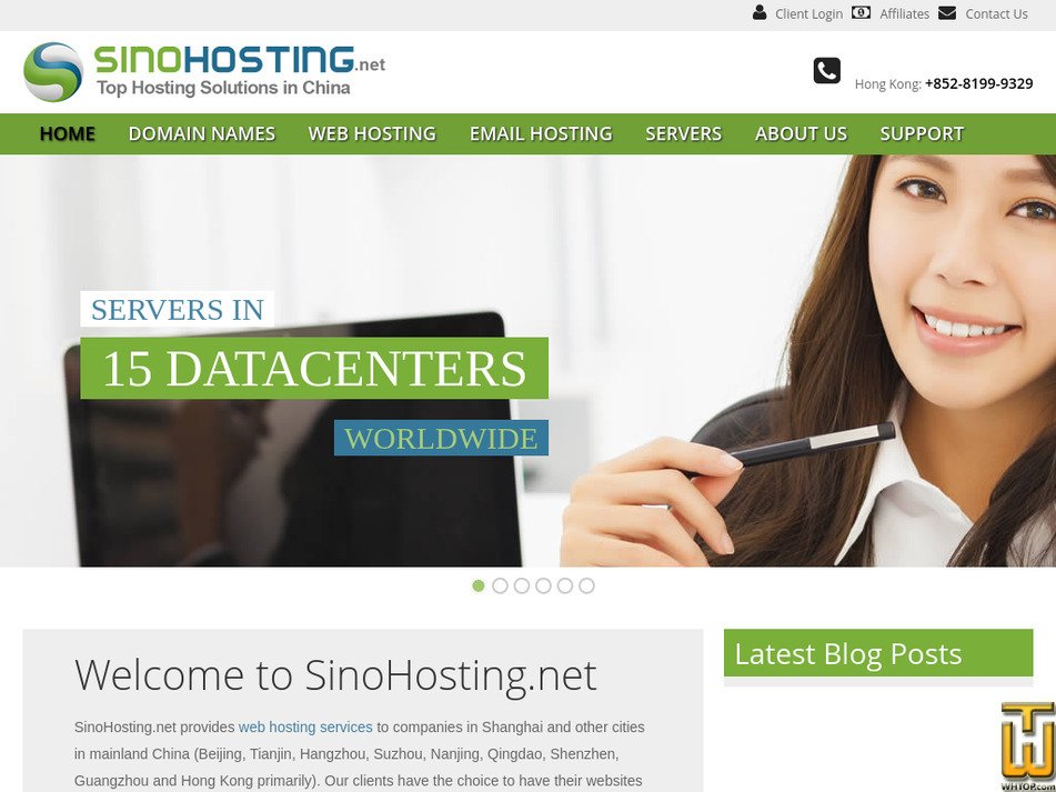 sinohosting.net screenshot