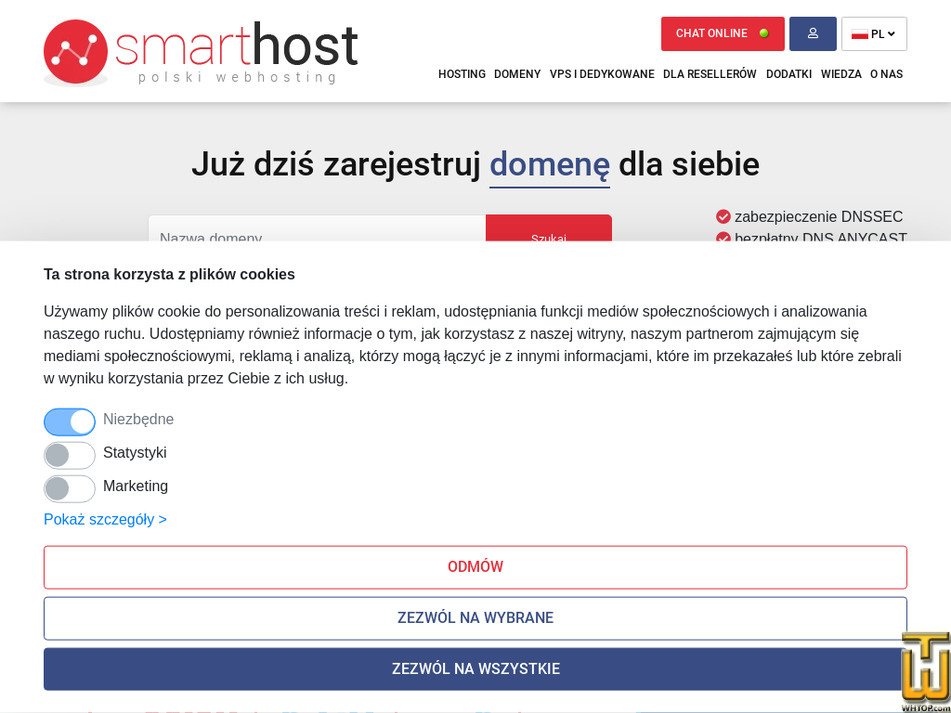 smarthost.pl zrzut ekranu