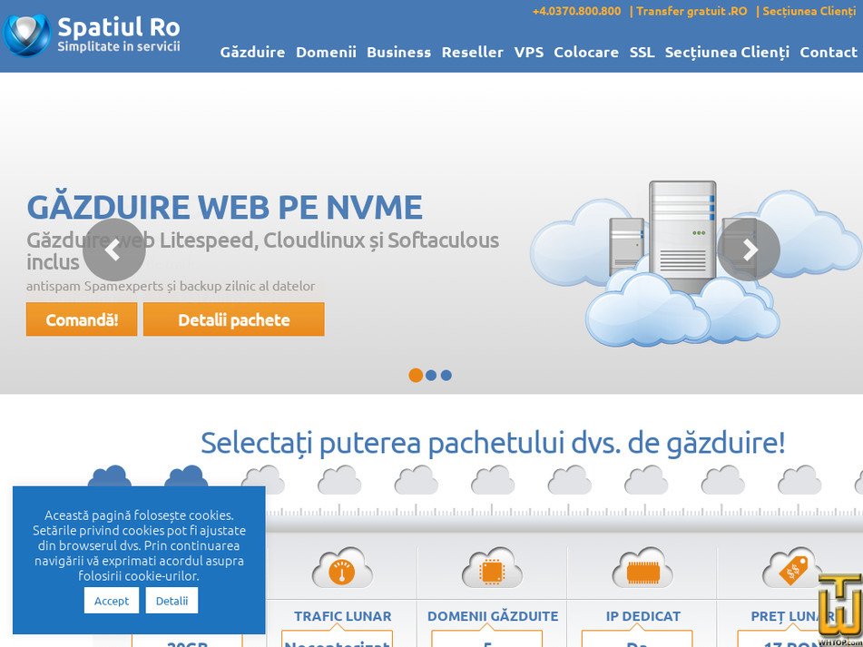 spatiul.ro captură ecran