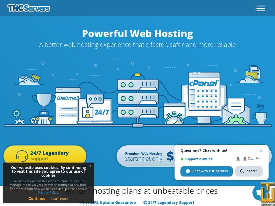 thcservers.com screenshot
