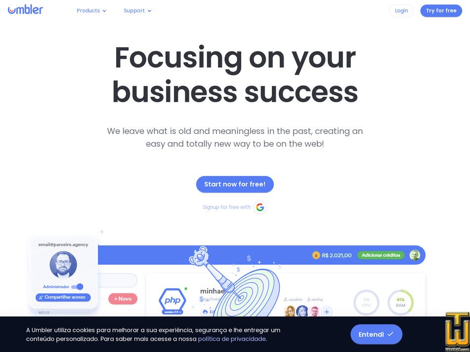 umbler.com screenshot