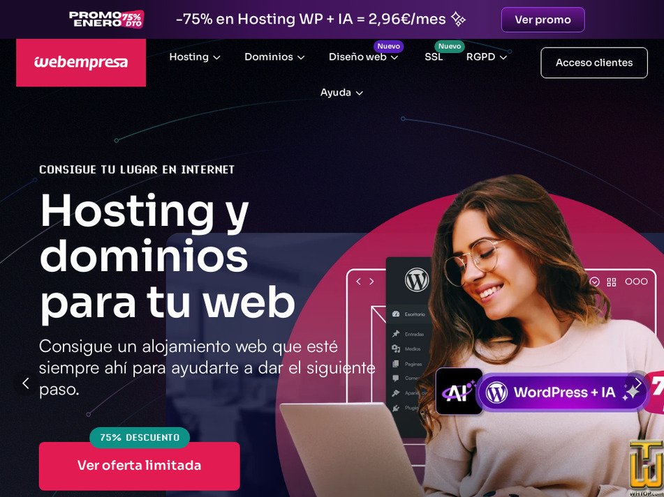 webempresa.com captura de pantalla