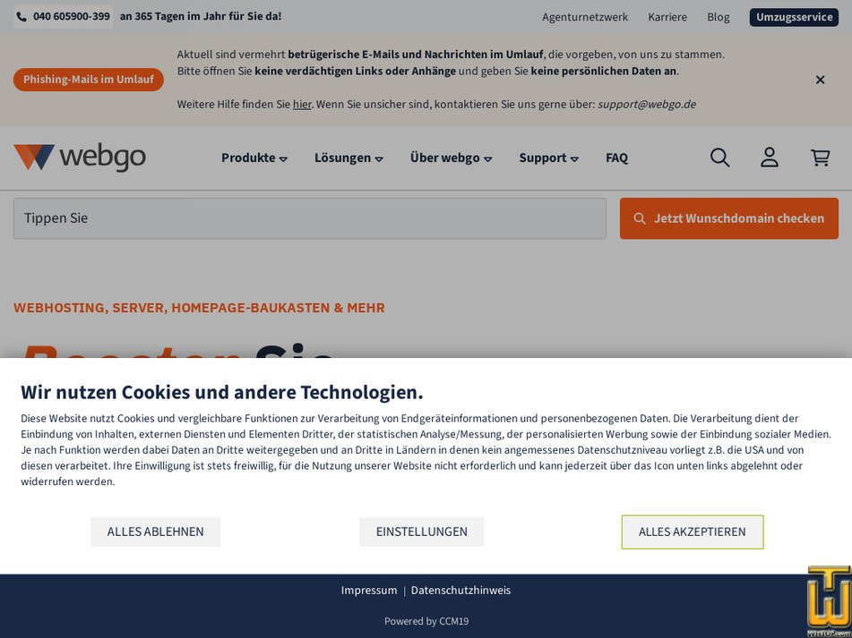 webgo.de Bildschirmfoto