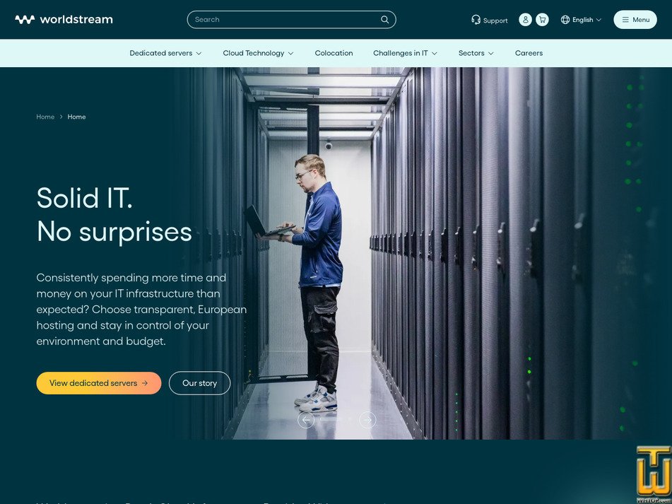 worldstream.com screenshot